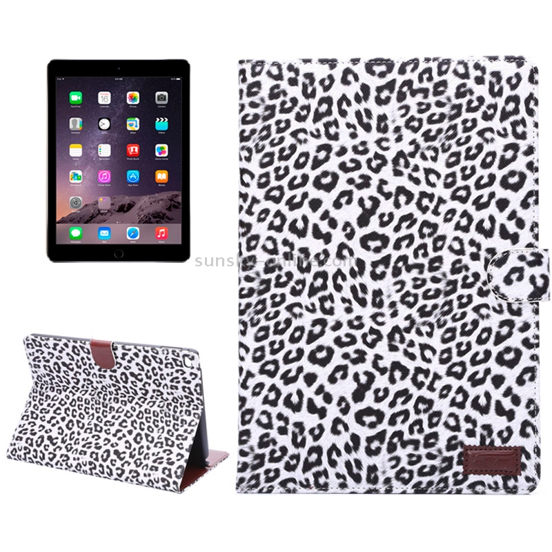 Leopard Pattern Leather Case with Holder & Card Slots & Wallet & Sleep Function for iPad Air 2 Leopard Pattern Leather Case with Holder & Card Slots & Wallet & Sleep Function for iPad Air 2