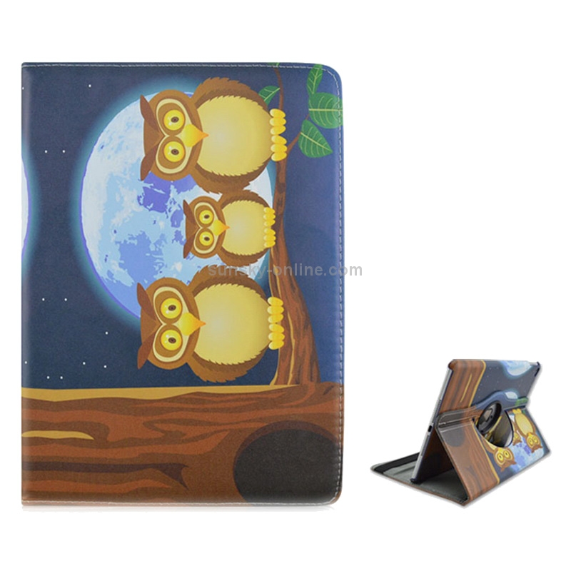 Three Brown Owls Pattern 360 Degree Rotation Leather Case with 2 Gears Holder for iPad Air 2 / iPad 6 Three Brown Owls Pattern 360 Degree Rotation Leather Case with 2 Gears Holder for iPad Air 2 / iPad 6