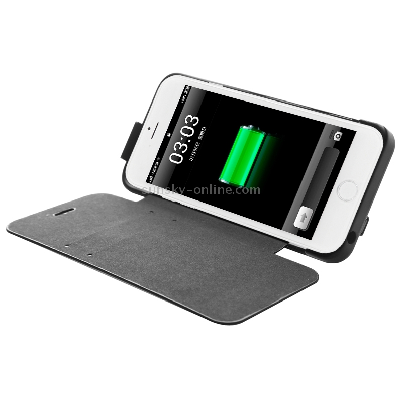 2800mAh Rechargeable External Backup Battery / Power Bank Case with Card Slots and Holder for iPhone 6 & 6S(Black) 2800mAh Rechargeable External Backup Battery / Power Bank Case with Card Slots and Holder for iPhone 6 & 6S(Black)
