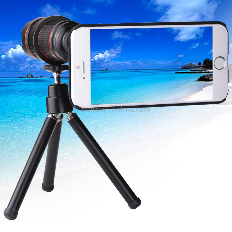 4-12 X Mobile Telephoto Lens with Tripod and Phone Case for iPhone 6 4-12 X Mobile Telephoto Lens with Tripod and Phone Case for iPhone 6