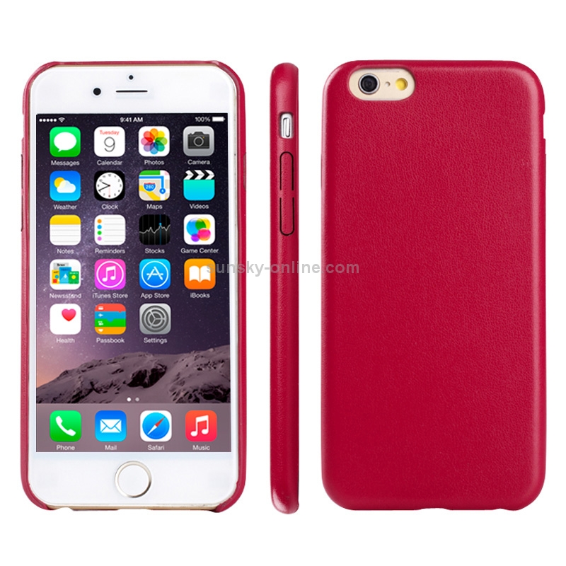 Ultra-thin Protective Leather Back Cover Case for iPhone 6 & 6S(Magenta) Ultra-thin Protective Leather Back Cover Case for iPhone 6 & 6S(Magenta)