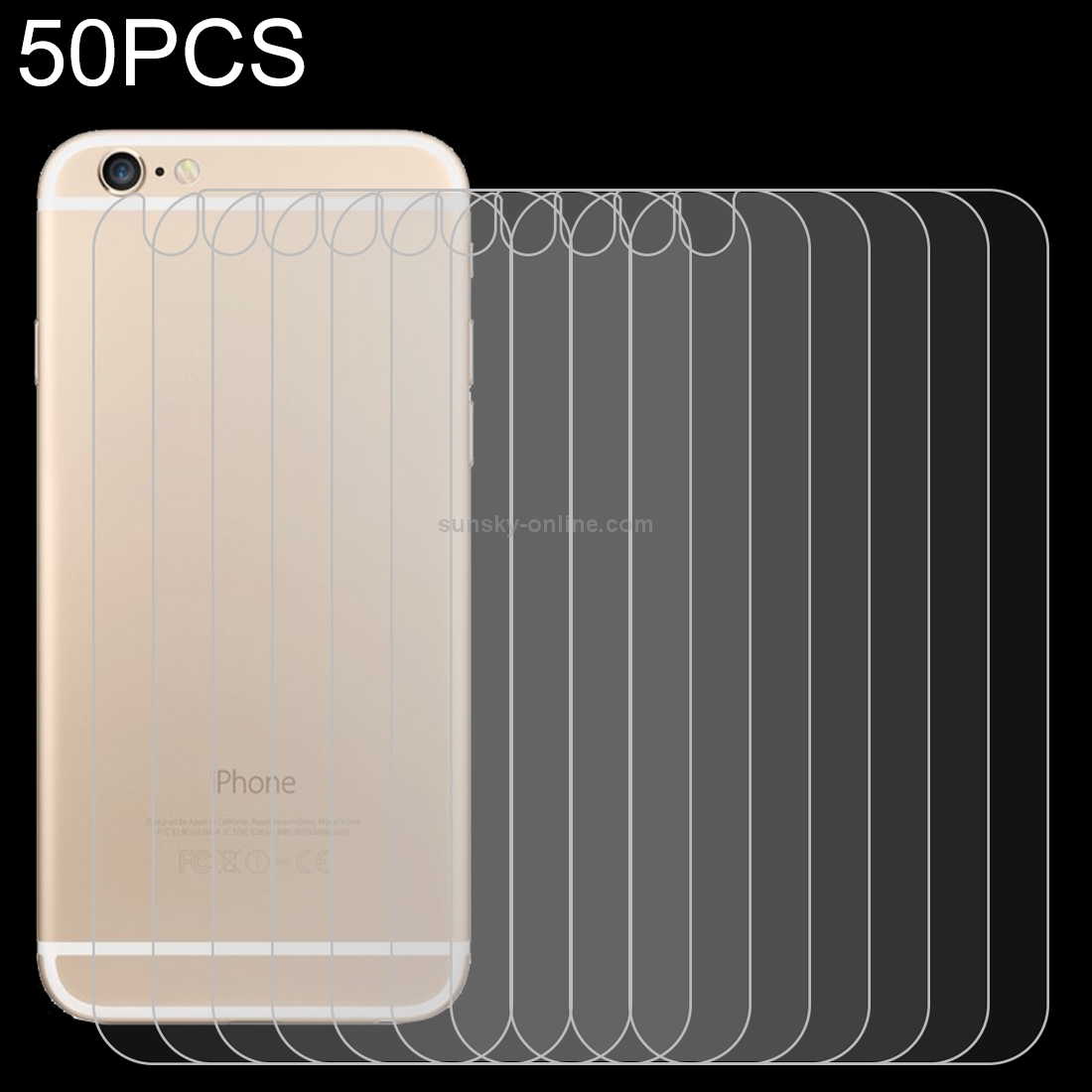 50 PCS for iPhone 6 / 6S 0.26mm Explosion-proof Back Screen Protector Tempered Glass Film 50 PCS for iPhone 6 / 6S 0.26mm Explosion-proof Back Screen Protector Tempered Glass Film