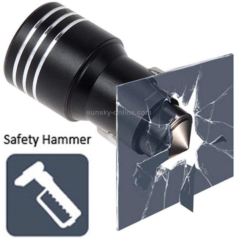 KX-C001 2 USB Ports 5V 4.2A Car Charger with Safety Hammer Function KX-C001 2 USB Ports 5V 4.2A Car Charger with Safety Hammer Function