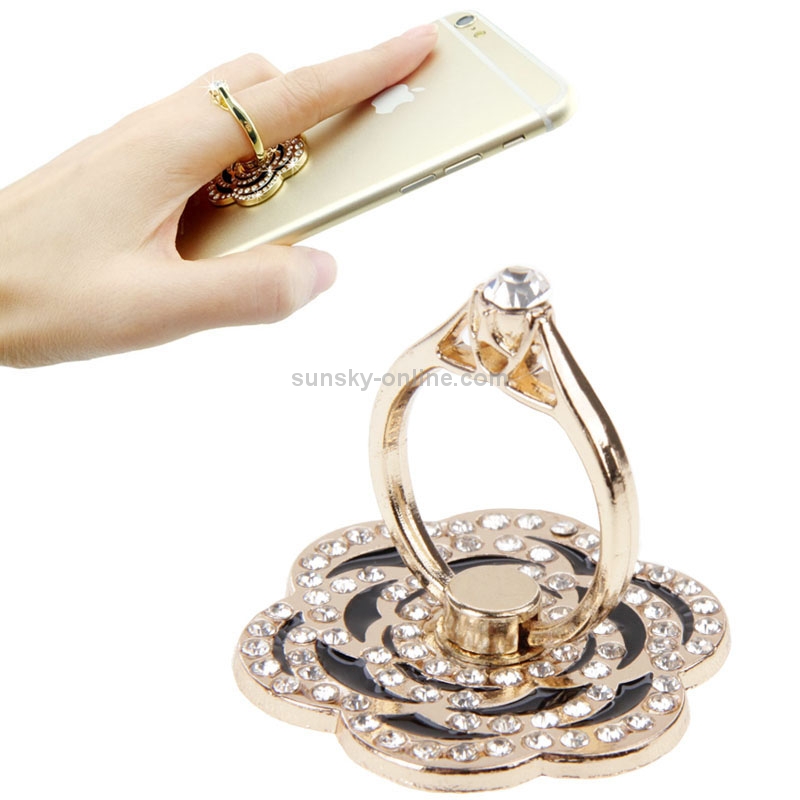 Universal Rotatable Diamond Encrusted Gold Metal Ring Holder / Car Hanging Ring Universal Rotatable Diamond Encrusted Gold Metal Ring Holder / Car Hanging Ring
