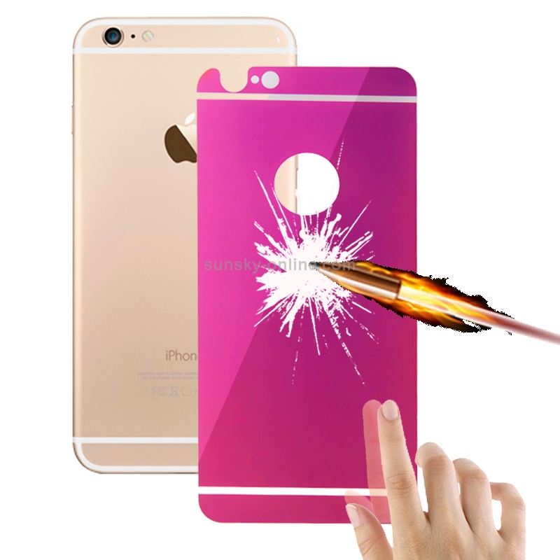 0.3mm Plating Explosion-proof Tempered Glass Back Film for iPhone 6(Purple) 0.3mm Plating Explosion-proof Tempered Glass Back Film for iPhone 6(Purple)