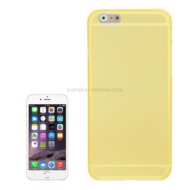 0.3mm Ultra-thin Polycarbonate Material PC Protection Shell for iPhone 6 Plus, Transparent Version / Matte Edition(Yellow) 0.3mm Ultra-thin Polycarbonate Material PC Protection Shell for iPhone 6 Plus, Transparent Version / Matte Edition(Yellow)