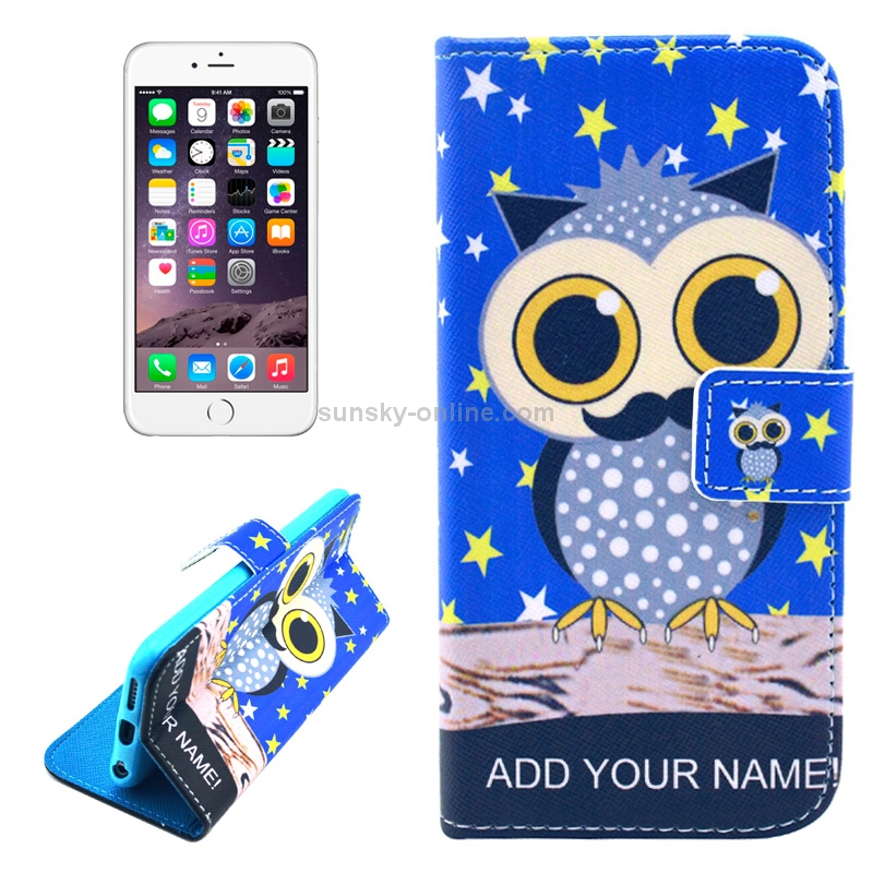 Star and Owl Pattern Leather Case with Holder & Card Slots & Money Pocket for iPhone 6 Plus & 6S Plus Star and Owl Pattern Leather Case with Holder & Card Slots & Money Pocket for iPhone 6 Plus & 6S Plus