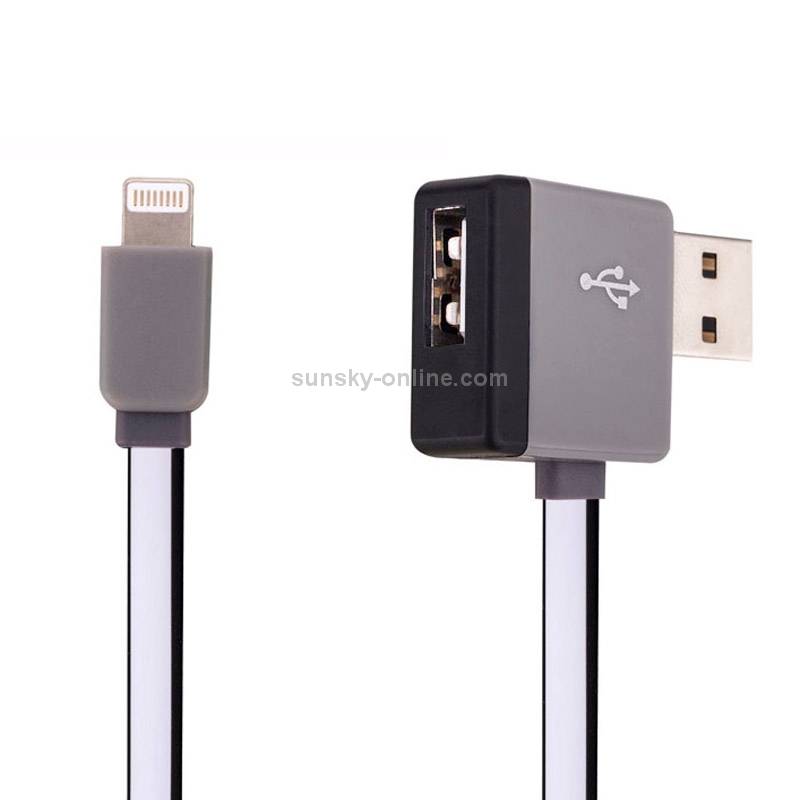 Elbow 8pin to USB 2.0 Data / Charger Cable for iPhone 6 & 6 Plus / iPhone 5 & 5S & 5C / iPad Air 2 & Air / iPad mini 3 & mini 2 & mini / iPod, Length: 1.02m(Black) Elbow 8pin to USB 2.0 Data / Charger Cable for iPhone 6 & 6 Plus / iPhone 5 & 5S & 5C / iPad Air 2 & Air / iPad mini 3 & mini 2 & mini / iPod, Length: 1.02m(Black)