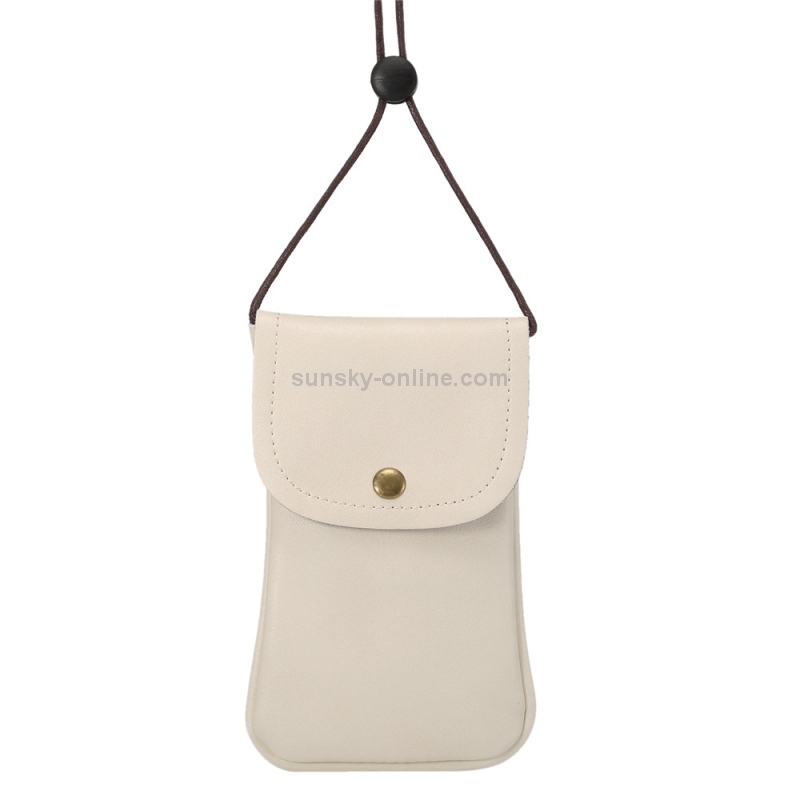 Universal Vertical PU Leather Case / Phone Leather Bag with String(White) Universal Vertical PU Leather Case / Phone Leather Bag with String(White)