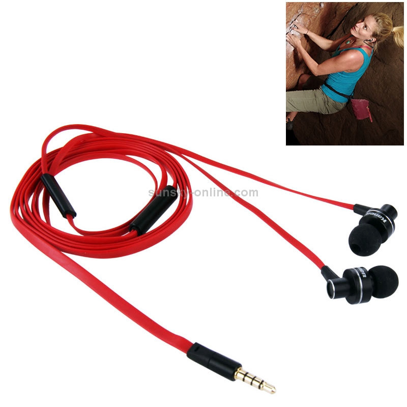 Kanen iP-808 3.5mm Plug Noodle Wire Style In-ear Stereo Earphone with Microphone for iPhone 6 & 6 Plus, iPhone 5 & 5S & 5C, Galaxy, Other Phones(Red) Kanen iP-808 3.5mm Plug Noodle Wire Style In-ear Stereo Earphone with Microphone for iPhone 6 & 6 Plus, iPhone 5 & 5S & 5C, Galaxy, Other Phones(Red)