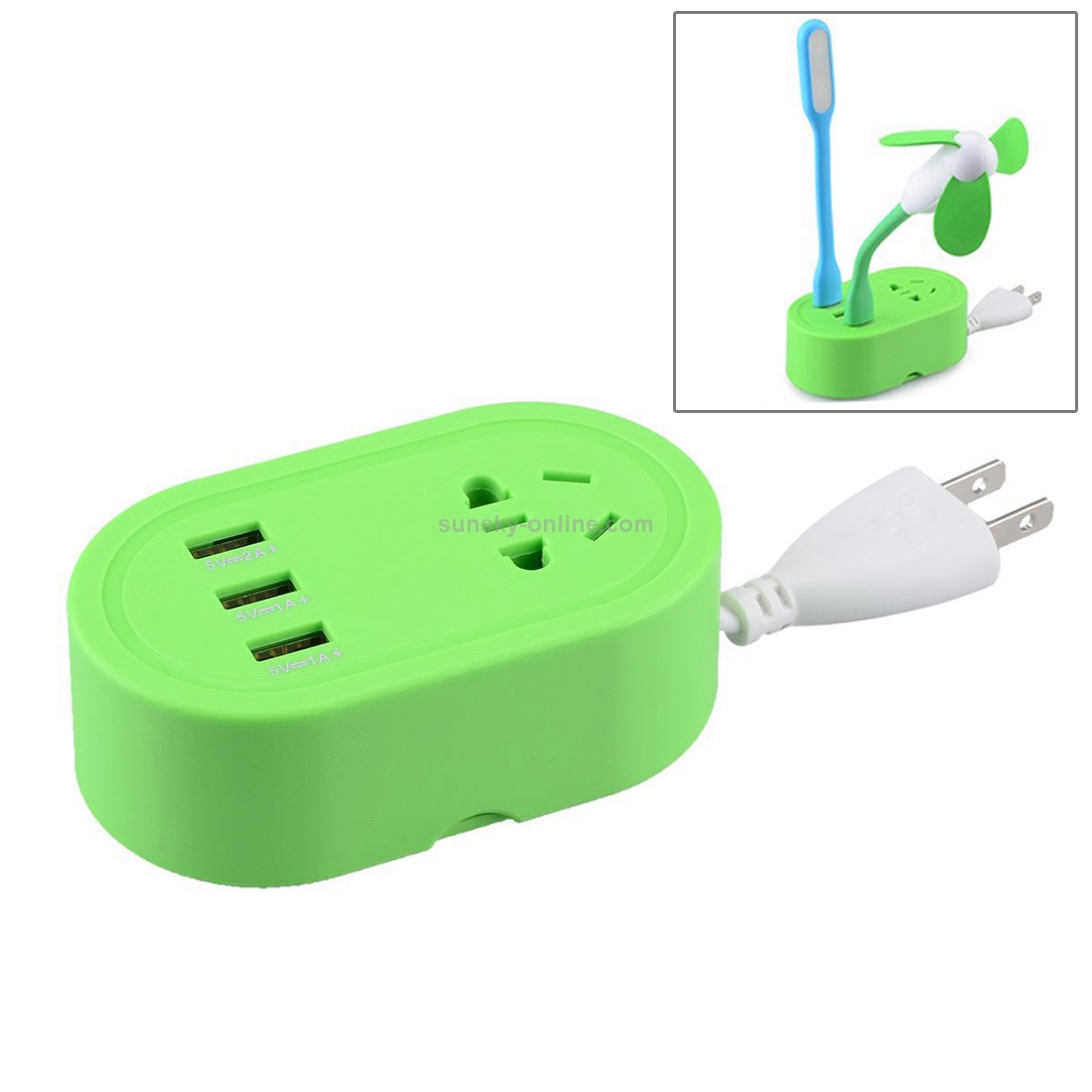 1.5m 3 USB Ports 5V (2+1+1)A Power Adapter with EU/AU/US Socket, US Plug 1.5m 3 USB Ports 5V (2+1+1)A Power Adapter with EU/AU/US Socket, US Plug