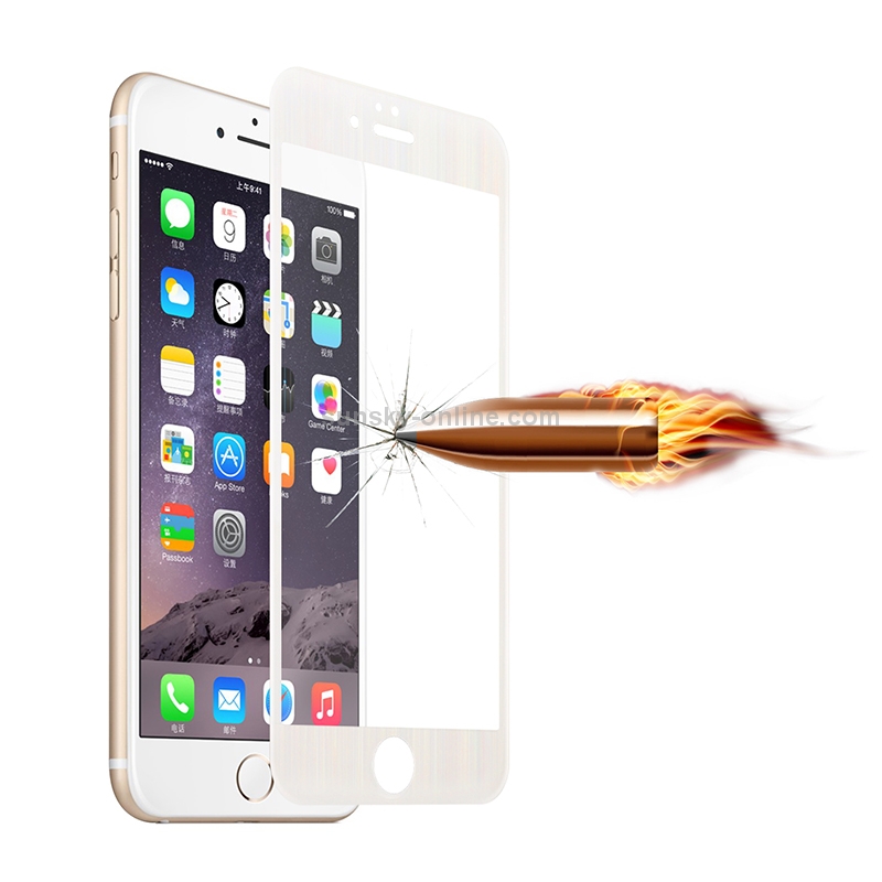0.3mm Explosion-proof Tempered Glass Screen Film With Soft Wire Drawing Laser Carbon Fibre Edge for iPhone 6 Plus & 6s Plus(White) 0.3mm Explosion-proof Tempered Glass Screen Film With Soft Wire Drawing Laser Carbon Fibre Edge for iPhone 6 Plus & 6s Plus(White)