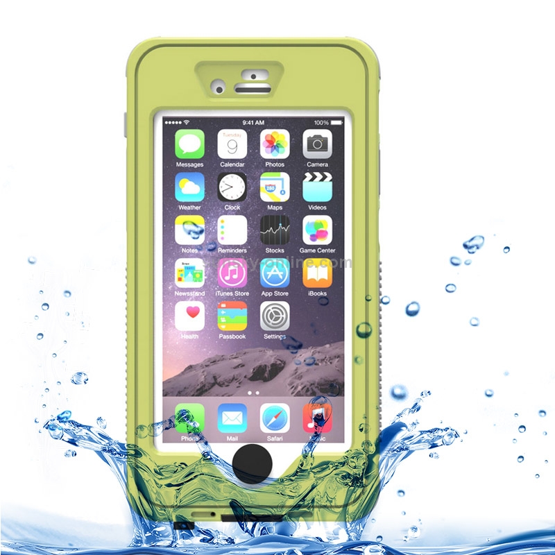Waterproof Dustproof Shockproof Crushproof Noctilucent Protective Case with Holder for iPhone 6 & 6S(Yellow) Waterproof Dustproof Shockproof Crushproof Noctilucent Protective Case with Holder for iPhone 6 & 6S(Yellow)