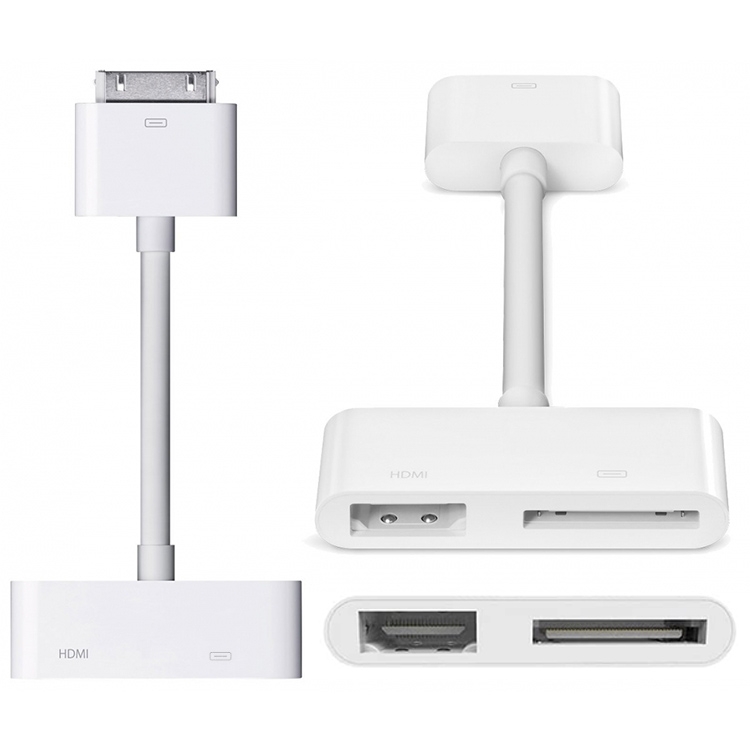 Digital AV HDMI Adapter to HDTV For New iPad (iPad 3) / iPad 2 / iPad / iPhone 4 & 4S / iPod Touch 4(White) Digital AV HDMI Adapter to HDTV For New iPad (iPad 3) / iPad 2 / iPad / iPhone 4 & 4S / iPod Touch 4(White)