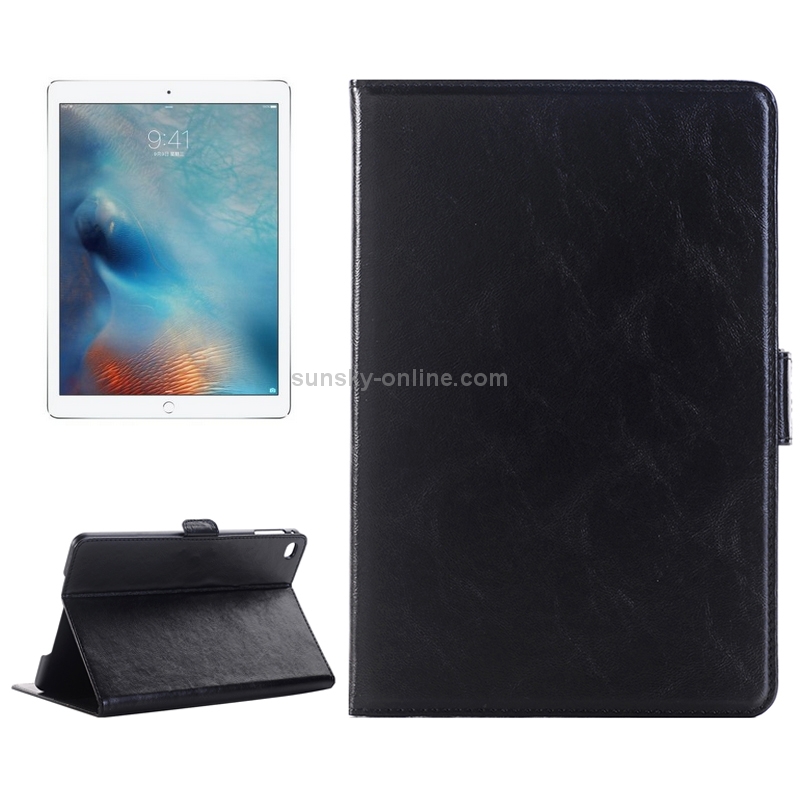 Crazy Horse Texture Horizontal Flip Leather Case with Holder & Card Slots & Wallet for iPad Pro 12.9 inch(Black) Crazy Horse Texture Horizontal Flip Leather Case with Holder & Card Slots & Wallet for iPad Pro 12.9 inch(Black)
