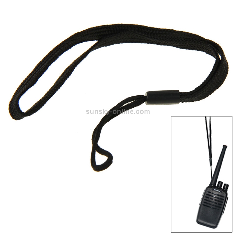 Lanyard for Walkie Talkie, Length: about 10cm(Black)