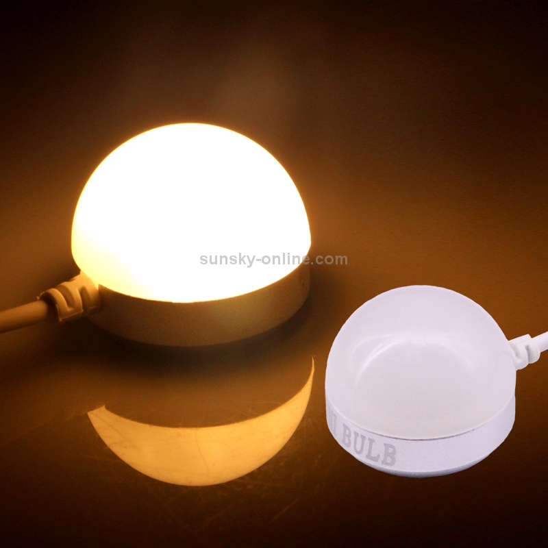 5W Dimmable USB LED Light Bulb with Magnetic, USB-5W-WW 5V 160-180Lumens 6 LED