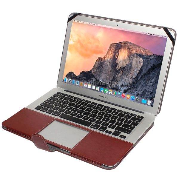 For 11.6 inch MacBook Air Notebook Leather Case with Snap Fastener(Brown) For 11.6 inch MacBook Air Notebook Leather Case with Snap Fastener(Brown)