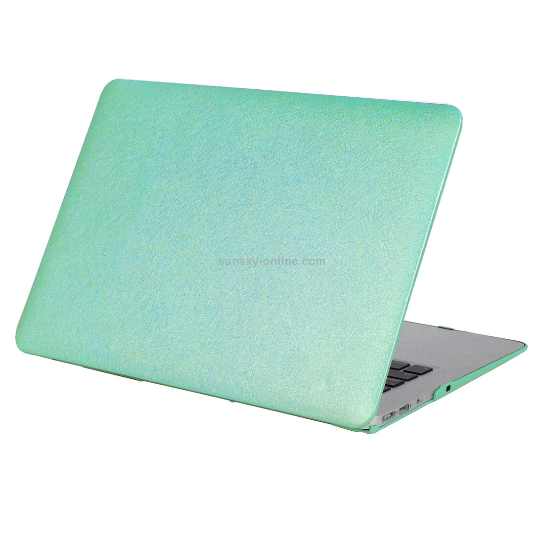 For Macbook Pro Retina 15.4 inch Silk Texture Apple Laptop PC Protective Case(Green) For Macbook Pro Retina 15.4 inch Silk Texture Apple Laptop PC Protective Case(Green)