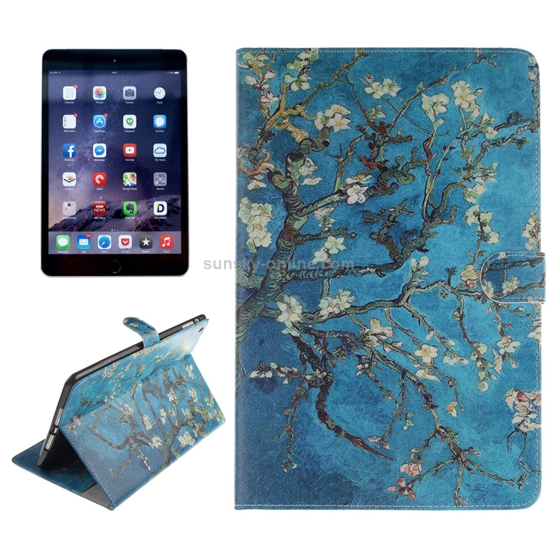 Plum Pattern Leather Case with Holder & Card Slots & Wallet for iPad mini 3 / mini 2 / iPad mini Plum Pattern Leather Case with Holder & Card Slots & Wallet for iPad mini 3 / mini 2 / iPad mini