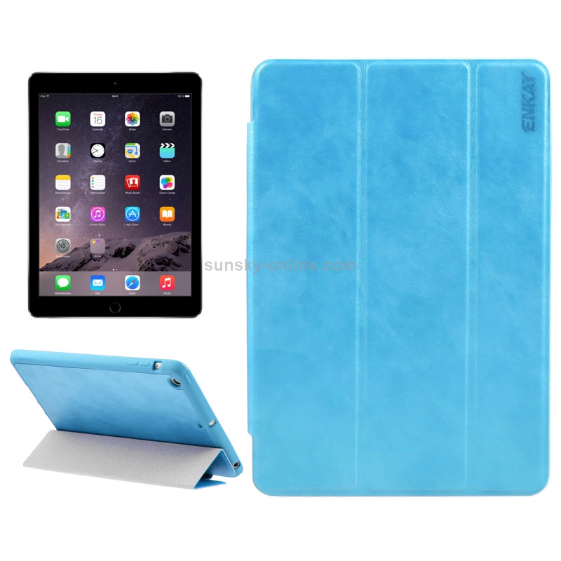 ENKAY Universal SheepSkin PU Protective Cases with Holder and Silicone Back Shell for iPad mini 1 / 2 / 3(Blue) ENKAY Universal SheepSkin PU Protective Cases with Holder and Silicone Back Shell for iPad mini 1 / 2 / 3(Blue)