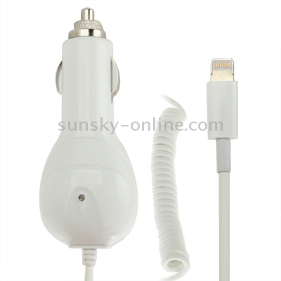 5V 2.1A High Performance 8Pin Car Charger Retractable Cable for iPad Air / iPad 4 / iPad mini 1 / 2 / 3 / iPhone 6 & 6 Plus / 5 & 5S & 5C / iPod touch 5 / 6, Cable Length: 40cm-130cm(White) 5V 2.1A High Performance 8Pin Car Charger Retractable Cable for iPad Air / iPad 4 / iPad mini 1 / 2 / 3 / iPhone 6 & 6 Plus / 5 & 5S & 5C / iPod touch 5 / 6, Cable Length: 40cm-130cm(White)