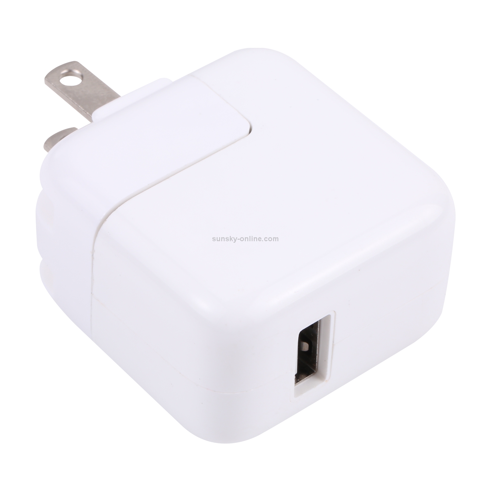 10W USB Charging Adapter with Foldable Plug, US Plug(White) 10W USB Charging Adapter with Foldable Plug, US Plug(White)