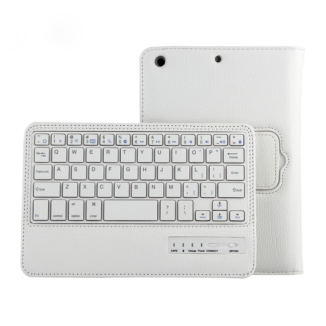 For iPad mini 4 / mini 3 / mini 2 / mini Detachable Bluetooth Keyboard and Leather Tablet Case with Holder(White) For iPad mini 4 / mini 3 / mini 2 / mini Detachable Bluetooth Keyboard and Leather Tablet Case with Holder(White)