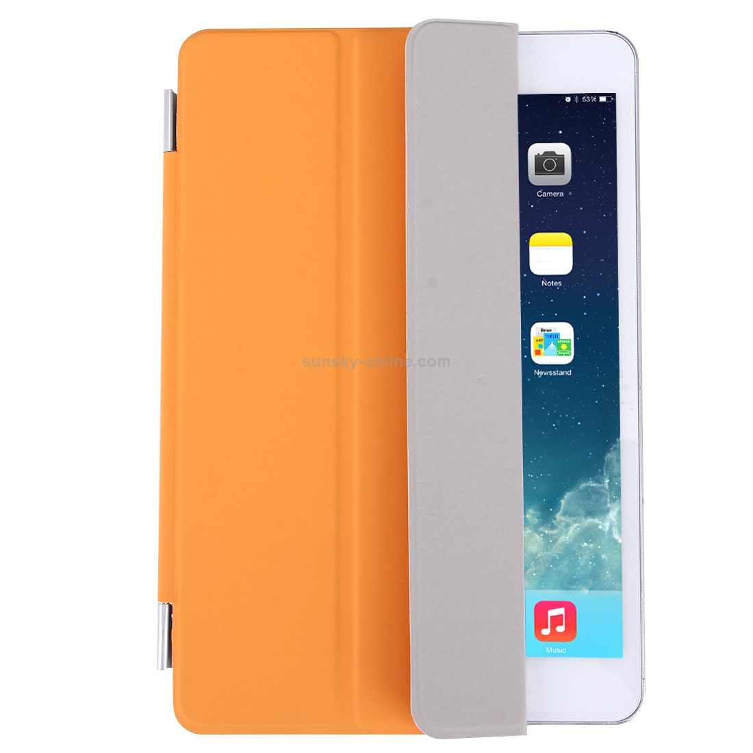 Single Side Polyurethane Smart Cover with 3-Folding Holder for iPad mini / mini 2 Retina / 3(Orange) Single Side Polyurethane Smart Cover with 3-Folding Holder for iPad mini / mini 2 Retina / 3(Orange)