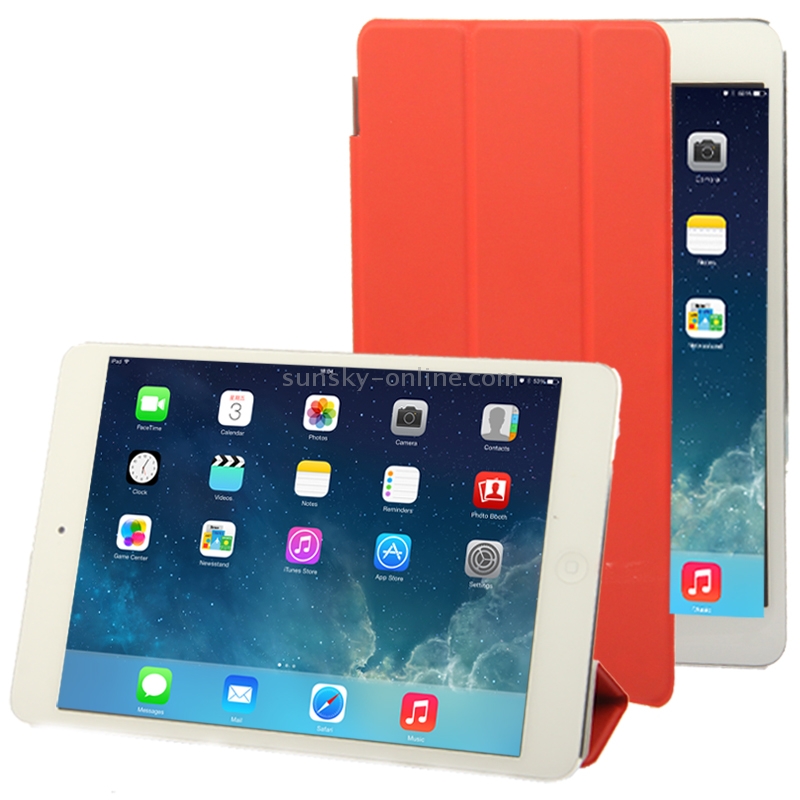 3-folding Smart Cover for iPad mini 1 / 2 / 3 (Red) 3-folding Smart Cover for iPad mini 1 / 2 / 3 (Red)