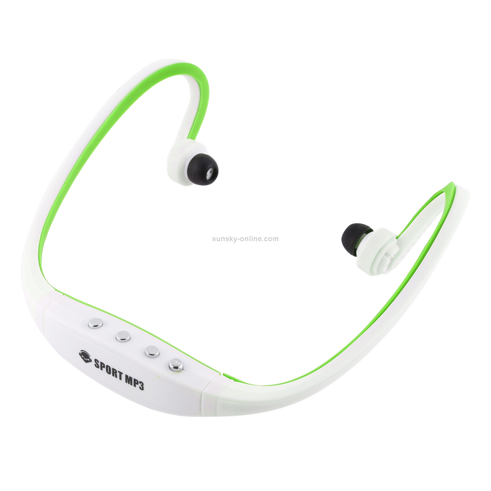 Sport MP3 Player Headset with TF Card Reader Function, Music Format: MP3 / WMA (White + Green) Sport MP3 Player Headset with TF Card Reader Function, Music Format: MP3 / WMA (White + Green)