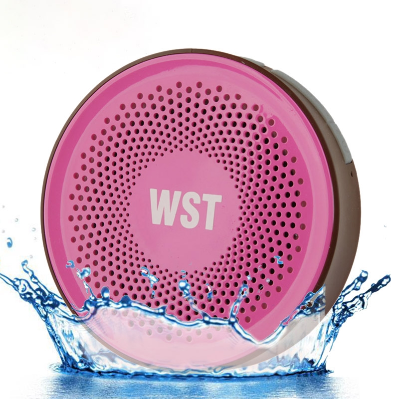 Intrepid Series Waterproof Bluetooth Speaker with Suction Cup for iPad / iPhone / Other Bluetooth Mobile Phone, Support Handfree Function, Splash-proof Level: IPX4, WST-827(Pink) Intrepid Series Waterproof Bluetooth Speaker with Suction Cup for iPad / iPhone / Other Bluetooth Mobile Phone, Support Handfree Function, Splash-proof Level: IPX4, WST-827(Pink)