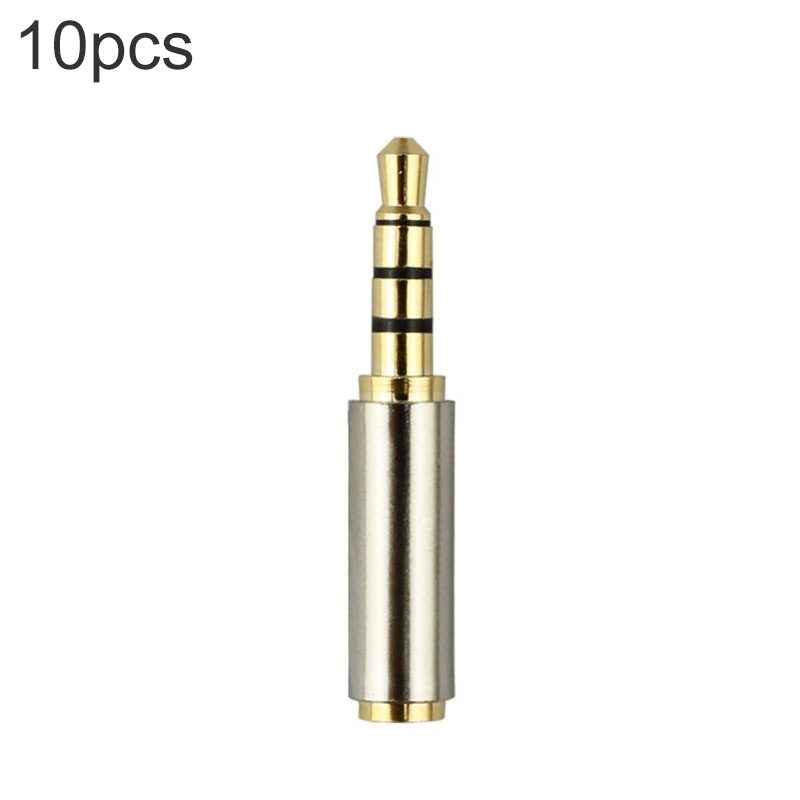 3.5mm 4-Pin Audio Jack Connector to 2.5mm 4-Pin Adapters (10 Pcs in One Package, the Price is for 10 Pcs)