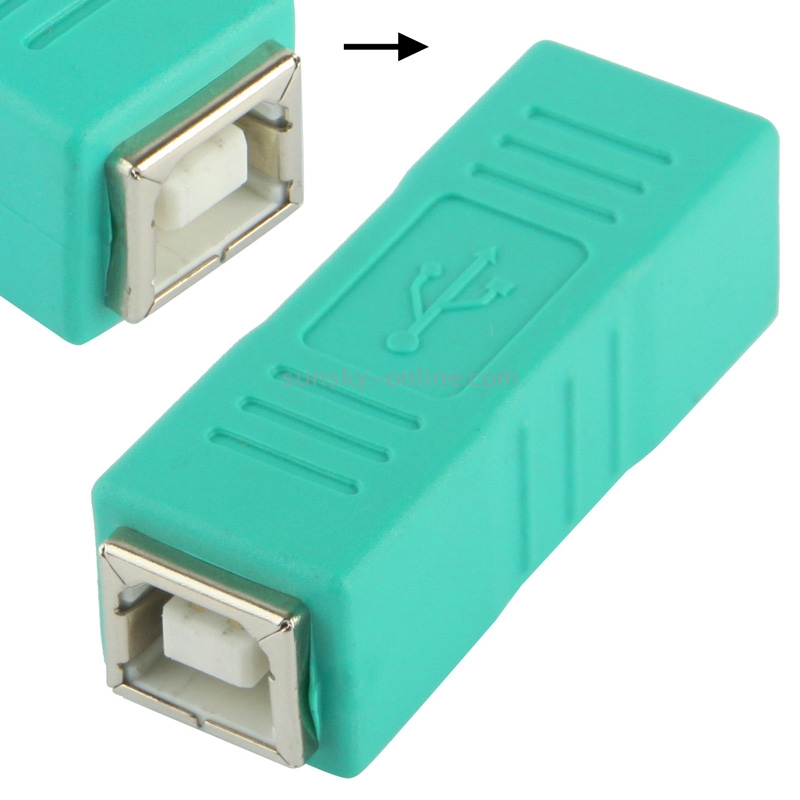 USB 2.0 BF to BF Adapter(Green)