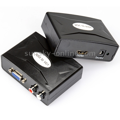 HDMI to VGA Converter with Audio (FY1322)(Black)