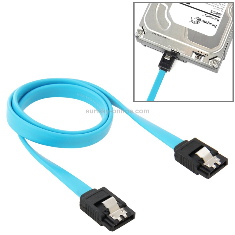 7 Pin SATA 3.0 Female to 7 Pin SATA 3.0 Female HDD Data Cable, Length: 50cm(Blue)