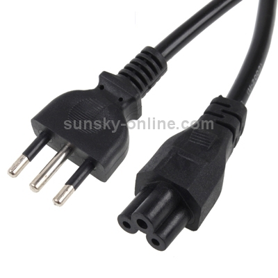 3 Prong Style Italian Notebook AC Power Cord, Length: 1.5m