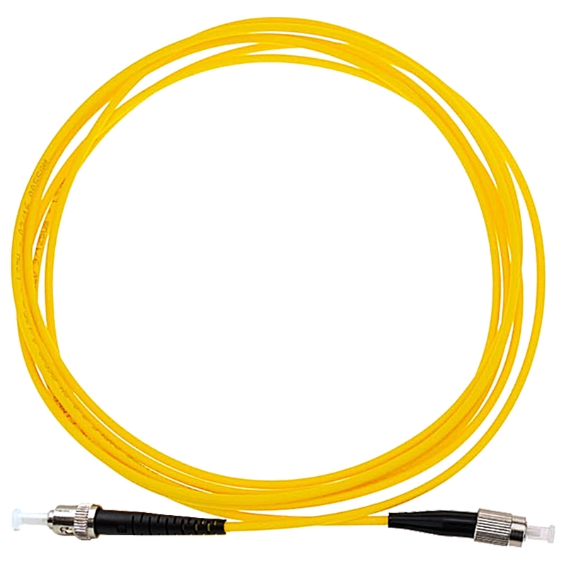 FC-ST Single-Core Single Mode Fiber Optic Jumper,Length: 3m