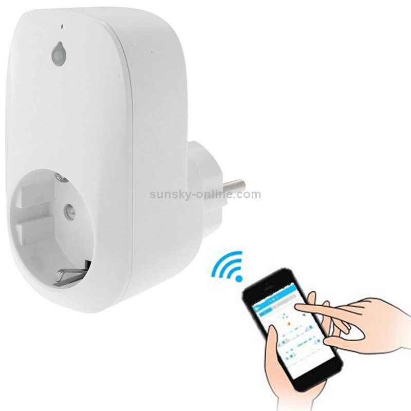 Portable Free APP Wi-Fi Home / Offices Automation Smart Wireless Power WiFi Plug, EU Plug(White)