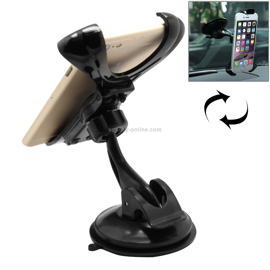 Suction Cup Car Stretch Holder, Height: 130-145mm Suction Cup Car Stretch Holder, Height: 130-145mm