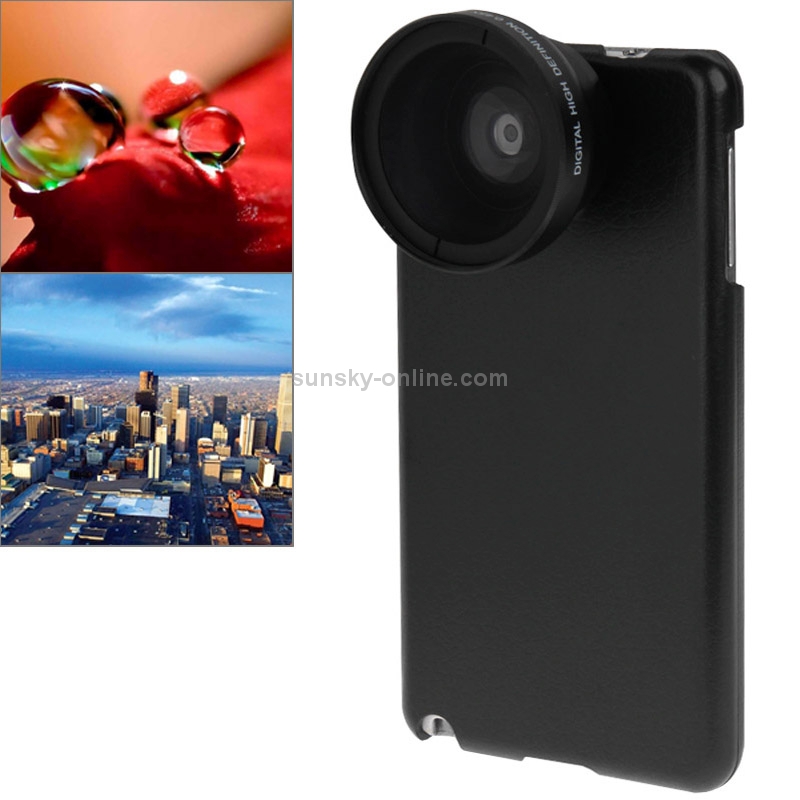 2 in 1 37mm Digital High Definition 0.45X Super Wide Angle Lens + Macro Lens with Phone Case for Galaxy Note 3 / N900 2 in 1 37mm Digital High Definition 0.45X Super Wide Angle Lens + Macro Lens with Phone Case for Galaxy Note 3 / N900