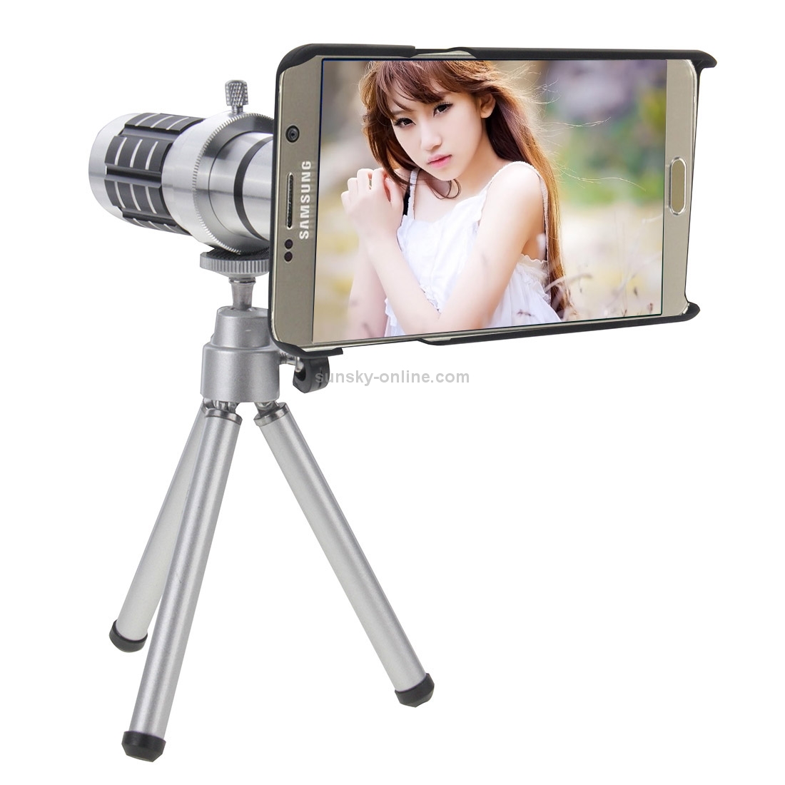 12X Telephoto Lens with Mini Tripod & Smartphone Case for Galaxy Note 5 / N920 12X Telephoto Lens with Mini Tripod & Smartphone Case for Galaxy Note 5 / N920