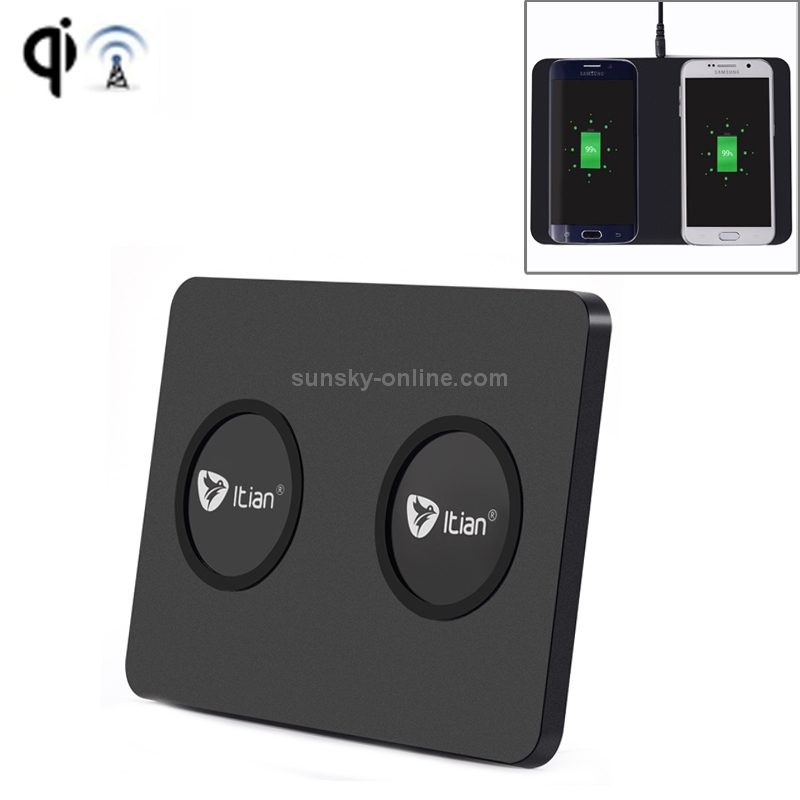 Itian Q300 Qi Standard Dual Phone Wireless Charger Itian Q300 Qi Standard Dual Phone Wireless Charger