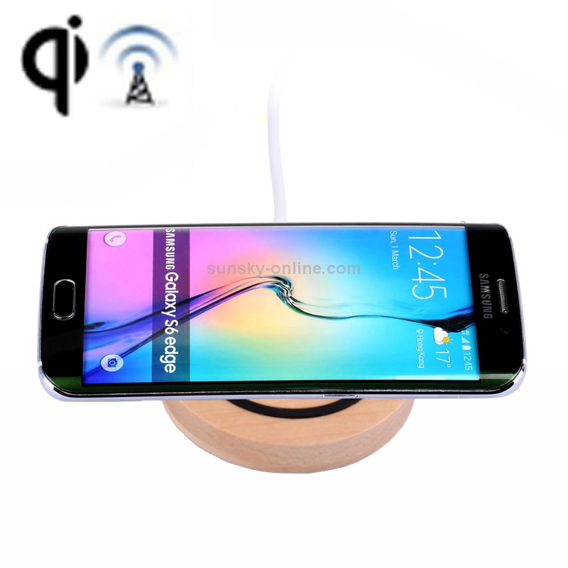 Itian Qi Wooden Round Wireless Charger Transmitter Charging Pad Itian Qi Wooden Round Wireless Charger Transmitter Charging Pad