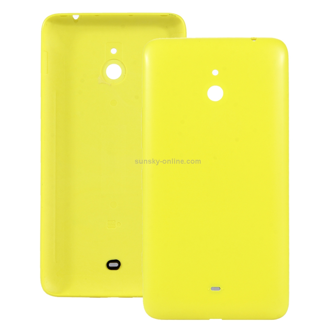 Original Housing Battery Back Cover + Side Button for Nokia Lumia 1320(Yellow)