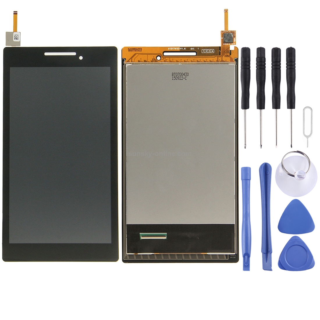 OEM LCD Screen for Lenovo TAB 2 A7-10 with Digitizer Full Assembly (Black)