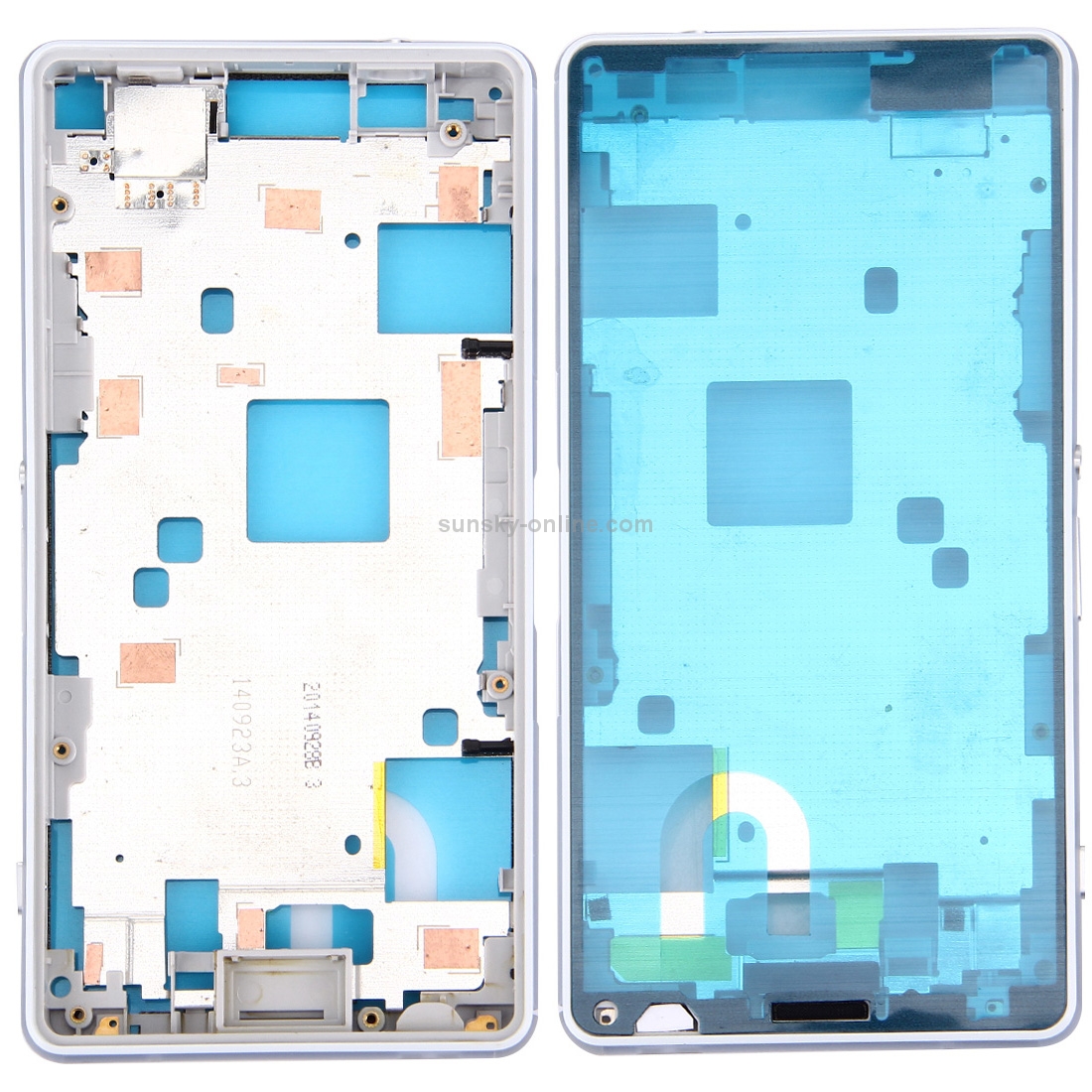 Front Housing LCD Frame Bezel Plate for Sony Xperia Z3 Compact / D5803 / D5833(White)