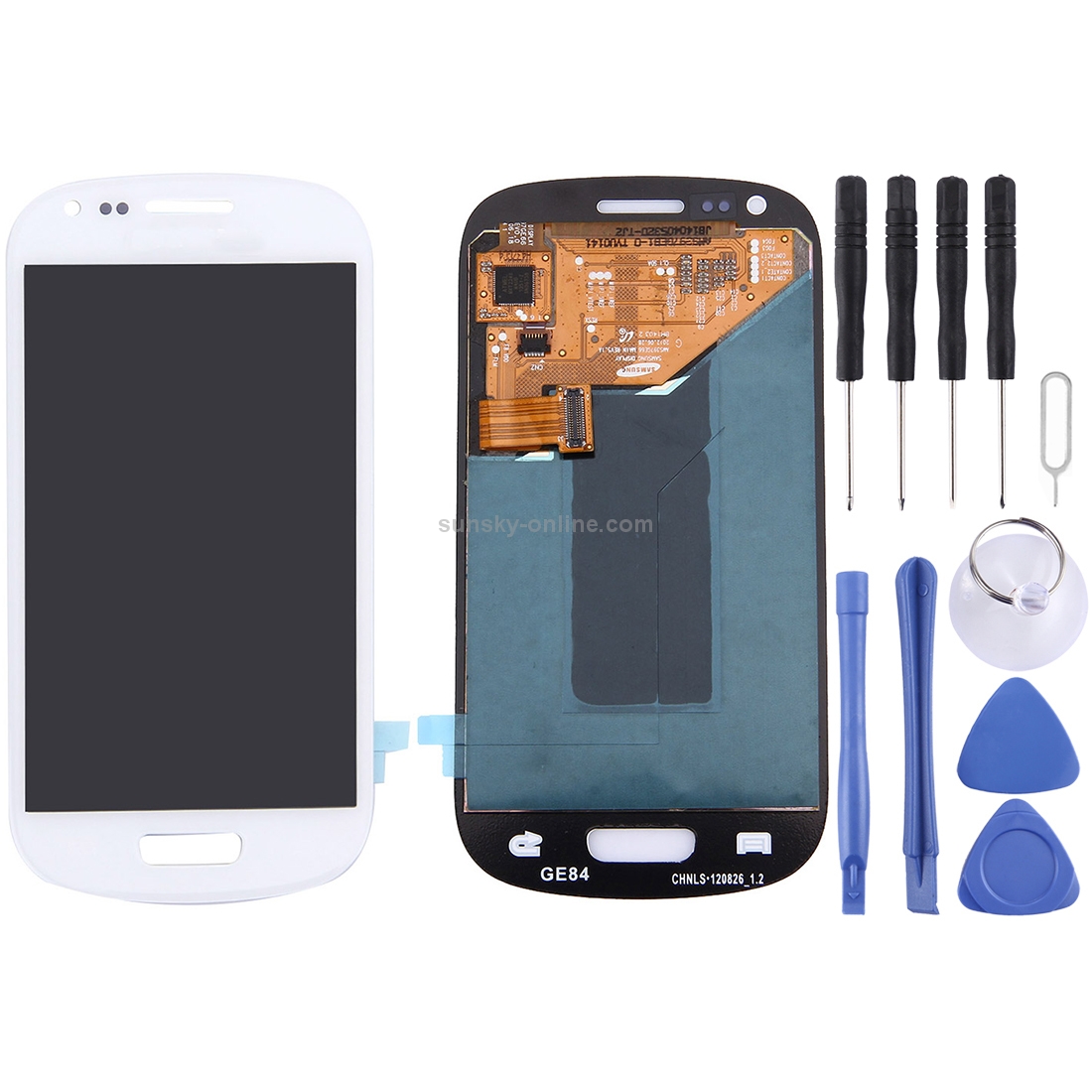 Original LCD Display + Touch Panel for Galaxy SIII mini / i8190(White)