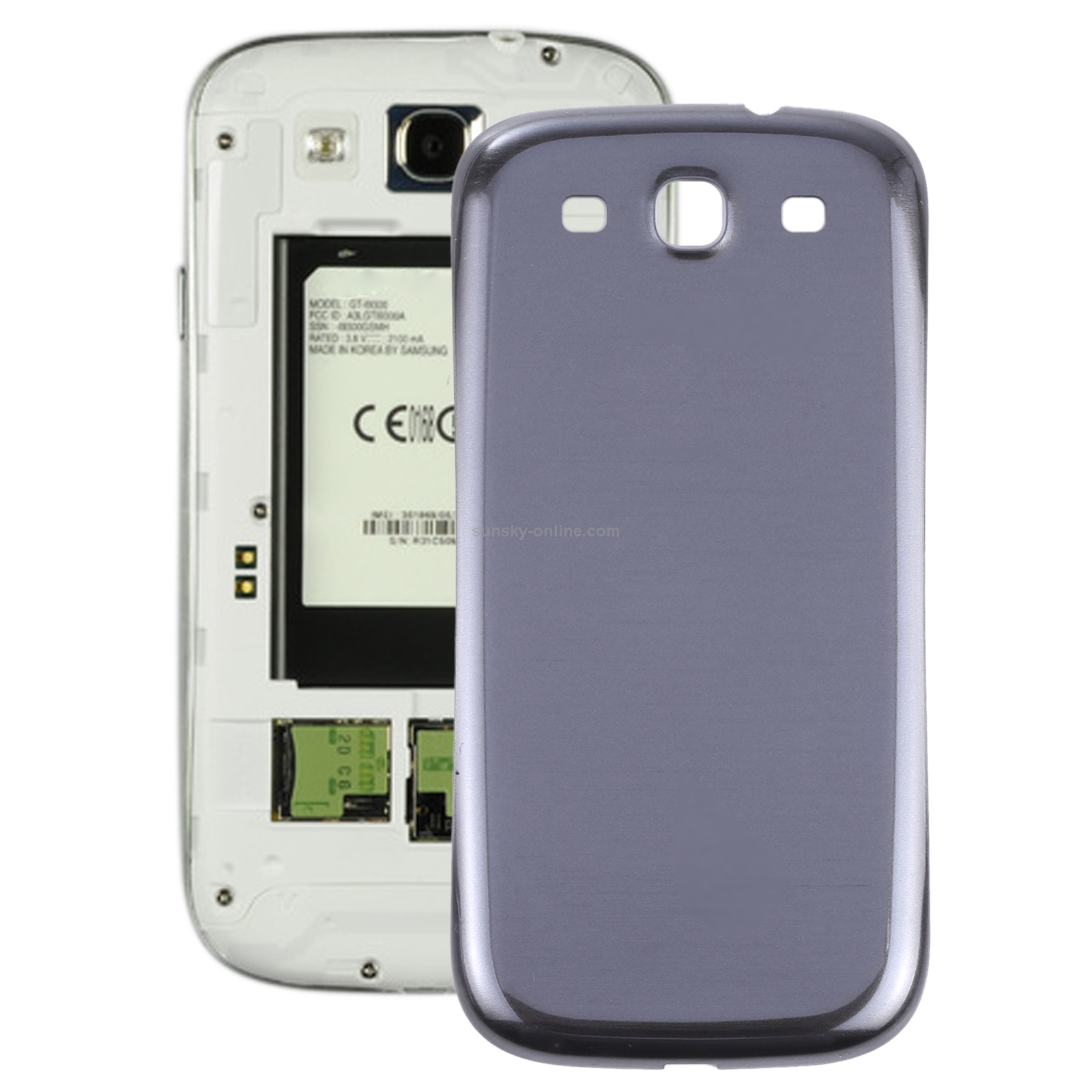 For Samsung Galaxy SIII / i9300 Original Battery Back Cover (Grey)