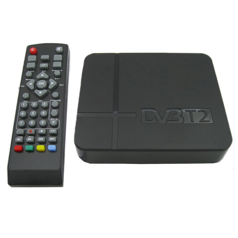 Mini Terrestrial Receiver HD DVB-T2 Set Top Box, Support USB / HDMI / MPEG4 /H.264(Black)